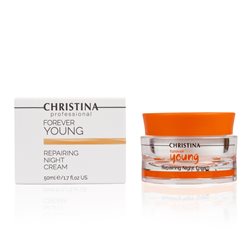 כריסטינה קרם לילה למיצוק ומתיחה (50ml) REPAIRNG NIGHT CREM FOREVER YOUNG CHISTINA